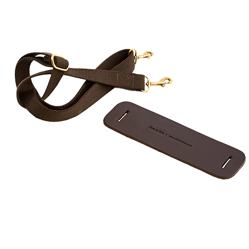 Padded Shoulder Pad - Black - Hook & Loop Closure - For 1-2 inch Wide Straps