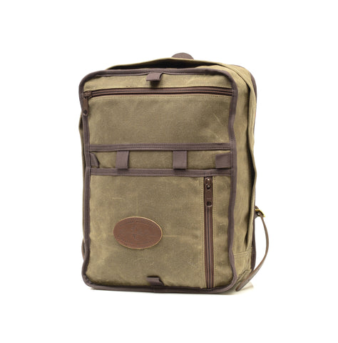 This medium day pack is handcrafted in the USA.
