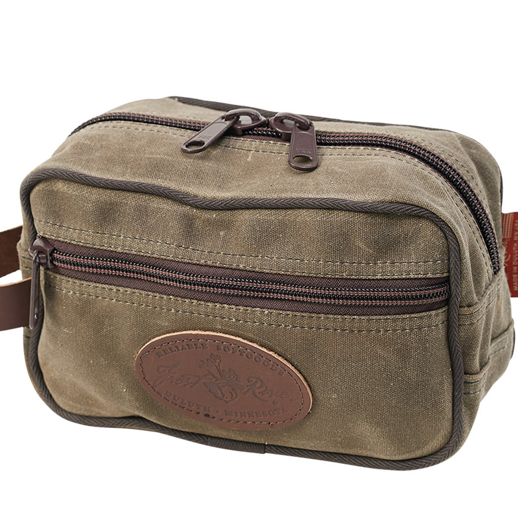 A very traditional style of a travel kit handmade in the USA.