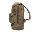 The sides of this pack have a cord and barrel system laced down the length of the bag to hold long slender items or synch the pack down a bit tighter.