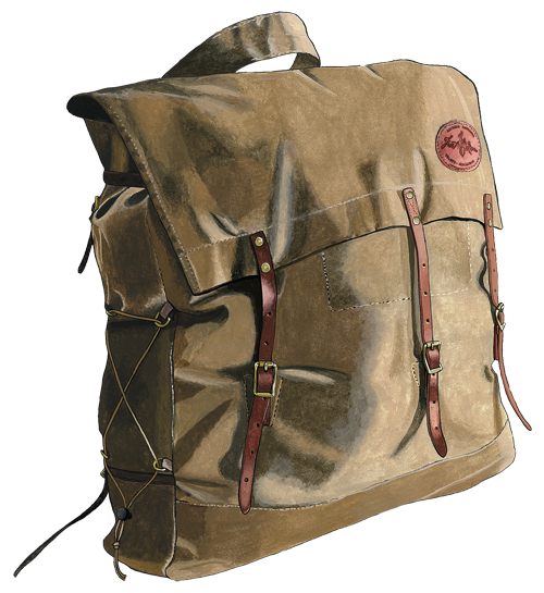 A very traditional canoe pack made in the USA.