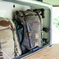 Frost River's Arrowhead Pack sitting in a camper trailer.