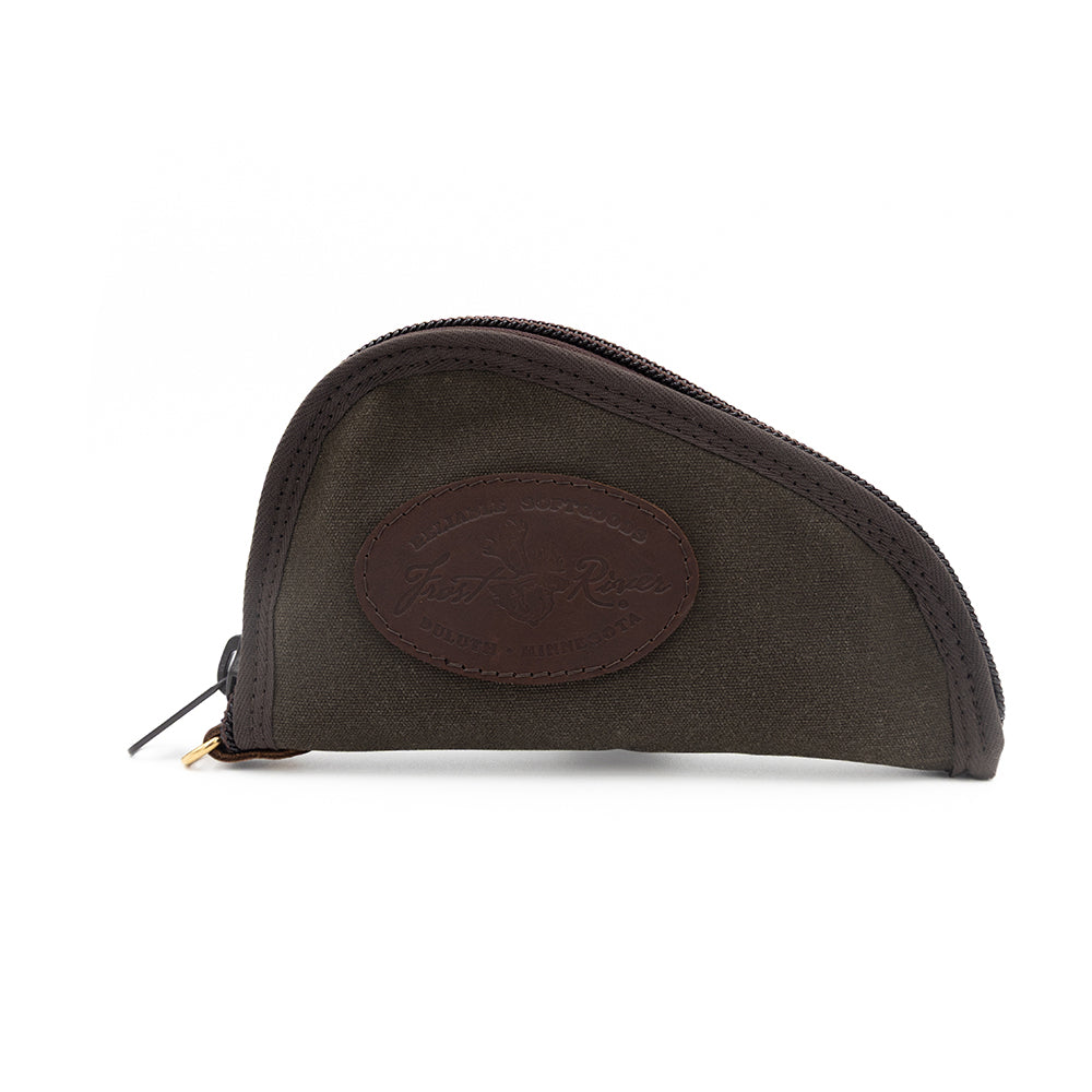 8 inch waxed canvas pistol case