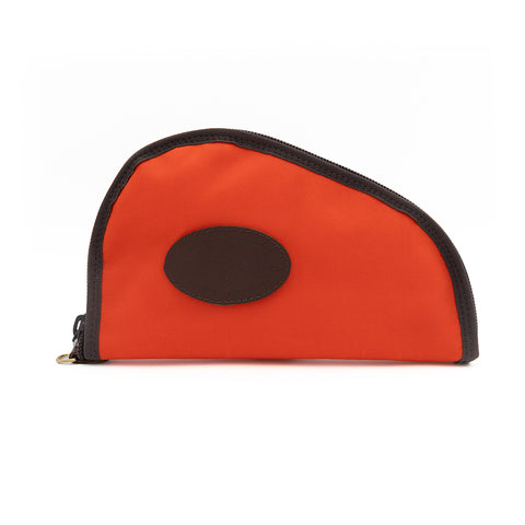 12 inch hunter orange waxed canvas pistol case