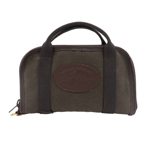 Waxed canvas pistol rug perfect for transportation or cleaning.