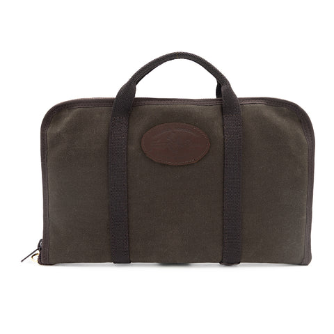 large waxed canvas pistol rug case