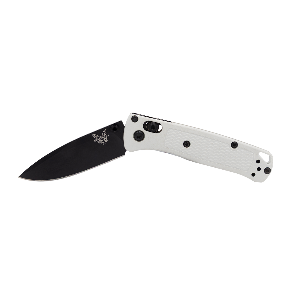 Benchmade's Mini Bugout folding pocket knife in white