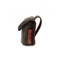 A waxed canvas axe sharpening puck belt pouch handcrafted in Duluth, Minnesota. 