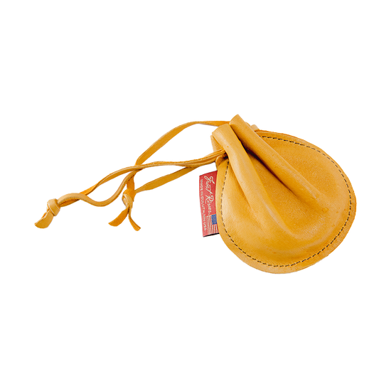 Small pouch made from genuine buckskin. 