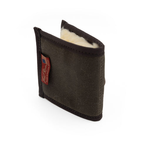 Waxed canvas fly wallet handcrafted in Duluth, Minnesota