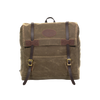 Handmade medium backpack with a secure flap closure and premium leather straps.