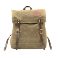The Book Bag a small but tough box style bag. Made out of our forest green waxed canvas. With two premium leather straps that can be tightened with our high quality brass buckles.