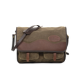 The larger sibling of the Little Manitou Shoulder Bag, still handcrafted out of high-end waxed canvas, premium leather, strong webbed cotton, and solid brass.