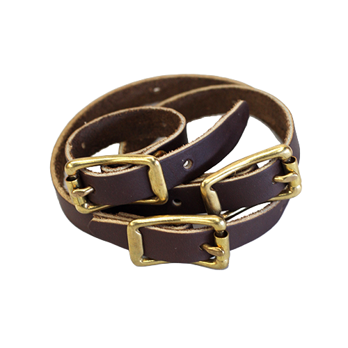 Premium leather straps to replace or add to almost any of our bike bags and packs,  made with solid brass, and premium leather.