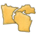 buckskin patches of Minnesota. Wisconsin, and Lake Superior
