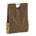 Minnesota made waxed canvas log carrier.