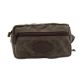 rectangle shaped waxed canvas hip pack that can also be worn cross body