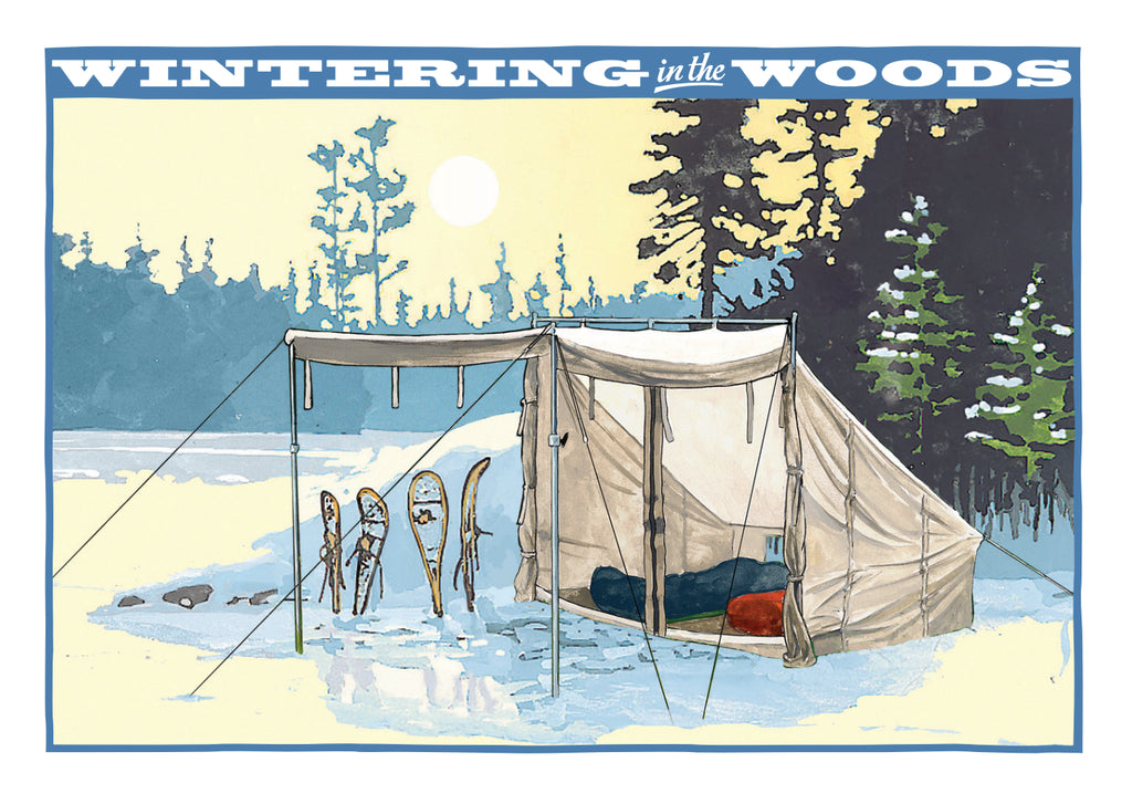 frost river tent Frost River Greeting Cards
