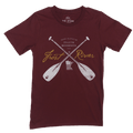 Men's Burgundy Crossed Paddles T-Shirt