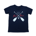 Kid's Navy Crossed Paddles T-Shirt - Youth