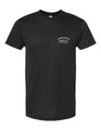 Front of BWCA T-Shirt, Frost River x BWCA Crest, Shirt color Tri-Black