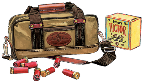 A timeless small shoulder bag made in the USA with durable waxed canvas, premium leather, and solid brass.