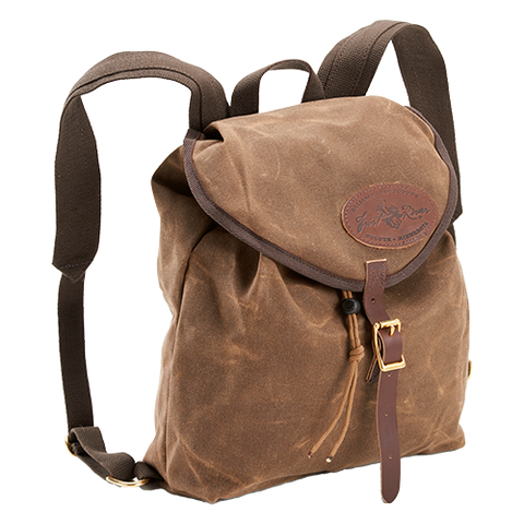 The standard Knap Sack is a great day pack with durable webbed cotton shoulder straps.