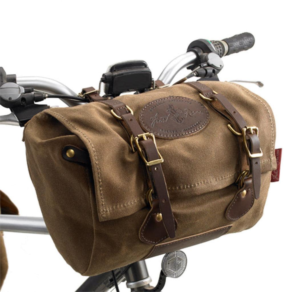 Personalized Motorcycle Bag Waxed Canvas Leather Saddle Bag – Unihandmade