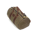 Rounded duffle bag, made from USA sourced materials.
