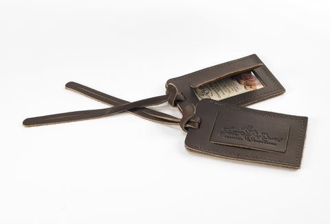 Leather Luggage Tag, Personalized & USA Made