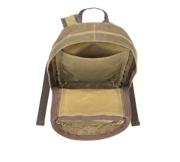 The main compartment has plenty of room and also includes a back slip pocket for a water bladder.