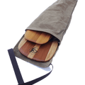 The inside of the paddle sack is lined with flannel to provide extra protection.